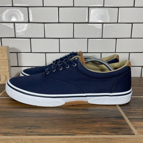 Sperry Halyard CVO Mens Size 12 Shoes Saturate Navy Canvas Casual Sneaker - Picture 1 of 14